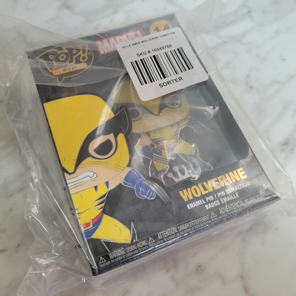 Funko Marvel X-Men Pop! Wolverine Enamel Pin - Picture 2 of 2